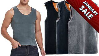 Mens Thick Thermal Vest - 6 Sizes & 3 Colours