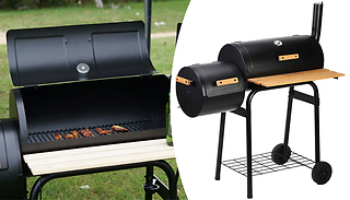 2-in-1 BBQ Grill & Smoker 