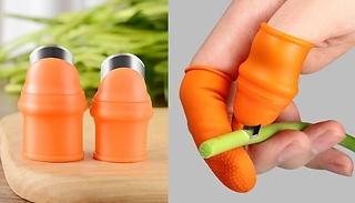 Silicone Finger Sleeves with Thumb Knife