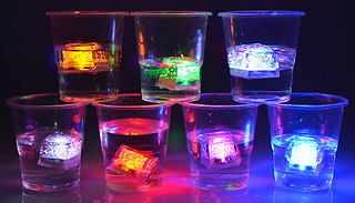12-Pack of LED Decorative Drink Ice Cubes - 8 Colours