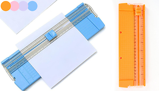 Mini A4 Paper Cutting Guillotine with Ruler- 4 Colours