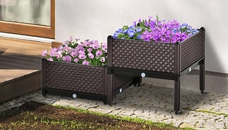 2-Piece Raised Garden Bed Planter