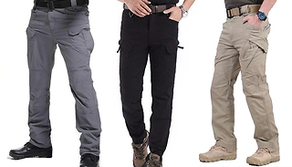 Men's Breathable Cargo Trousers - 4 Colours & 5 Sizes