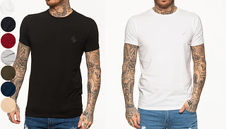 Enzo Slim Fit Stretch Muscle T-Shirt - 6 Colours & 4 Sizes