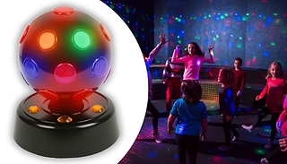 LED Multi-Coloured Revolving Disco Ball - 2 Options 