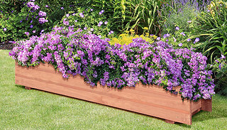 Outdoor Raised Fir Wood Garden Planter Bed