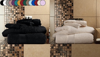 2 or 4-Pack 700GSM Miami Towels - 3 Styles, 15 Colours