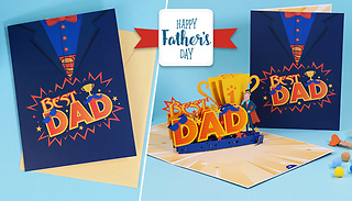 BEST DAD Pop-Up Father's Day Card