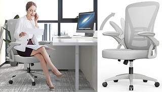Ergonomic Swivel Office Chair with Lumbar Support - 6 Colours