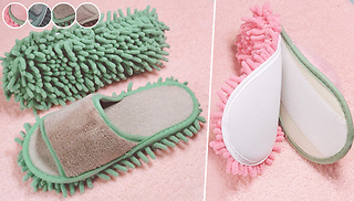 Microfibre Dust Mop Slippers - 4 Colours & 3 Sizes