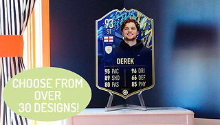 Personalised Ultimate Team Football Card - 4 Sizes