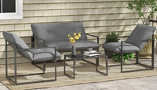 Outsunny 4-Piece Outdoor Dining Set