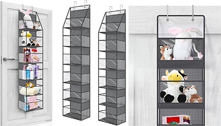 6 Pocket Over The Door Hanging Organiser - 2 Colours
