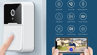 Wireless Night Vision Doorbell with Chime
