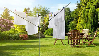 4 Arm Rotary Outdoor Washing Line!- 50m