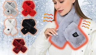 Faux Fur Rechargeable Heated Scarf - 5 Colours