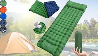 Inflatable Portable Sleeping Bed with Pillow - 5 Colours