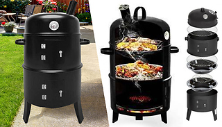 SmokeHouse Triple Chamber Smoker & BBQ Grill