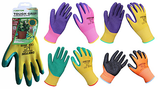 1-3 Pack Dekton Gardening Latex Coated Gloves - 4 Sizes
