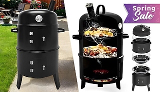 SmokeHouse Triple Chamber Smoker & BBQ Grill