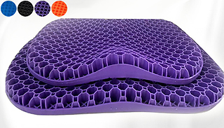 Breathable Non-Sip Gel Seat Cushion - 2 Sizes & 4 Colours