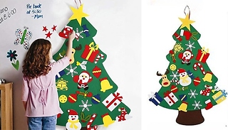 Felt Christmas Tree Decoration - 21 or 37-Pieces!