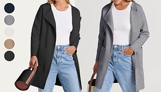 Oversized Lapel Casual Cardigan Jacket