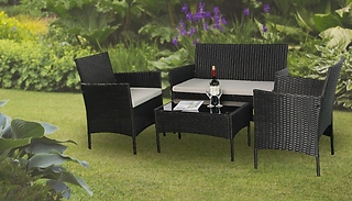 4-Seater Garden Patio Rattan Furniture Set