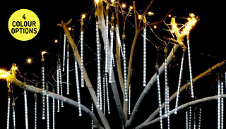 Solar Powered LED Raindrop String Lights - 4 Colours