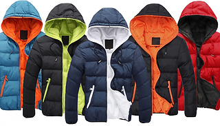 Waterproof Hooded Puffer Coat - 5 Colours & 5 Sizes