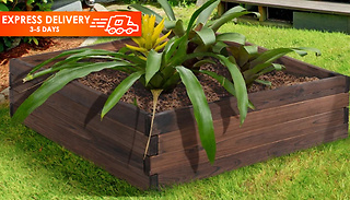 Outsunny Wooden Raised Garden Bed Planter