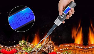 Digital Steel Meat Thermometer Fork