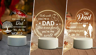 Novelty Dad's Acrylic Gift Light - 3 Designs