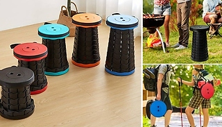 Height Adjustable Outdoor Telescopic Stool - 5 Colours