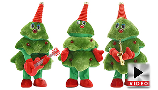 Singing and Dancing Christmas Tree Plush Toy - 3 Designs