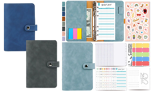 A6 Cash Budget Accounting Binder Book Set - 3 Colours