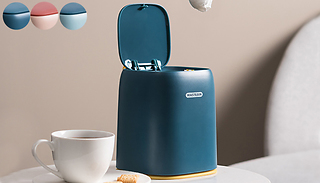 Mini Desktop Portable Push Lid Bin - 4 Colours