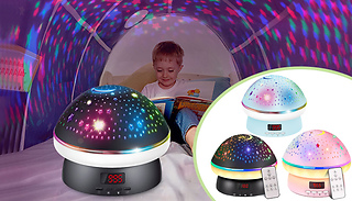 Mushroom Star & Moon Night Light Projector - 3 Colours