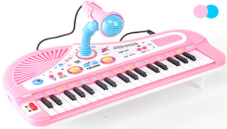 Bop-Along Kids Keyboard & Microphone - 2 Colours