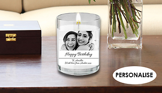 Personalised Scented Candle - Add Message & Photo