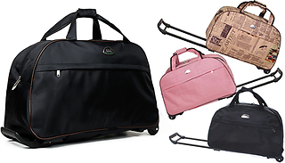 Carry-On Holdall Wheel-Along Luggage Bag - 3 Designs