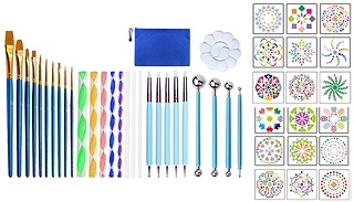 53 Piece Mandala Dotting Stencil Tool Kit