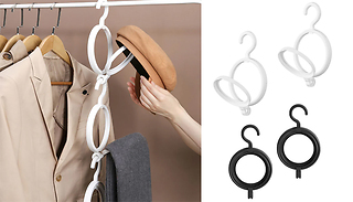 1 or 2 Foldable Wall Mounted Hat Storage Hangers - 2 Colours