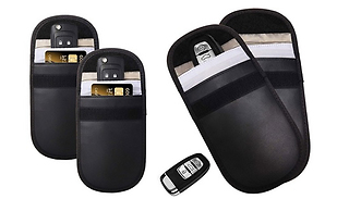 2 x RFID Car Keys and Credit Card Signal Blockers