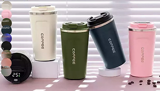 380ml or 510ml Smart Thermos Coffee Mug - 11 Colours