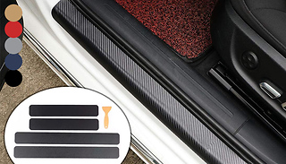 15-Piece Carbon Fibre Car Door Stickers Set - 5 Colours