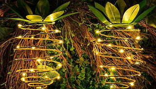 LED Solar-Powered Pineapple Lantern