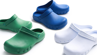 Unisex Garden Clogs - Green, White or Blue