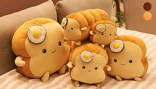Fried Egg Toast Pillow - 4 Styles & 4 Sizes