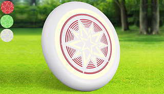 Kid's Glow-In-The-Dark Throwing Frisbee Toy - 3 Colours